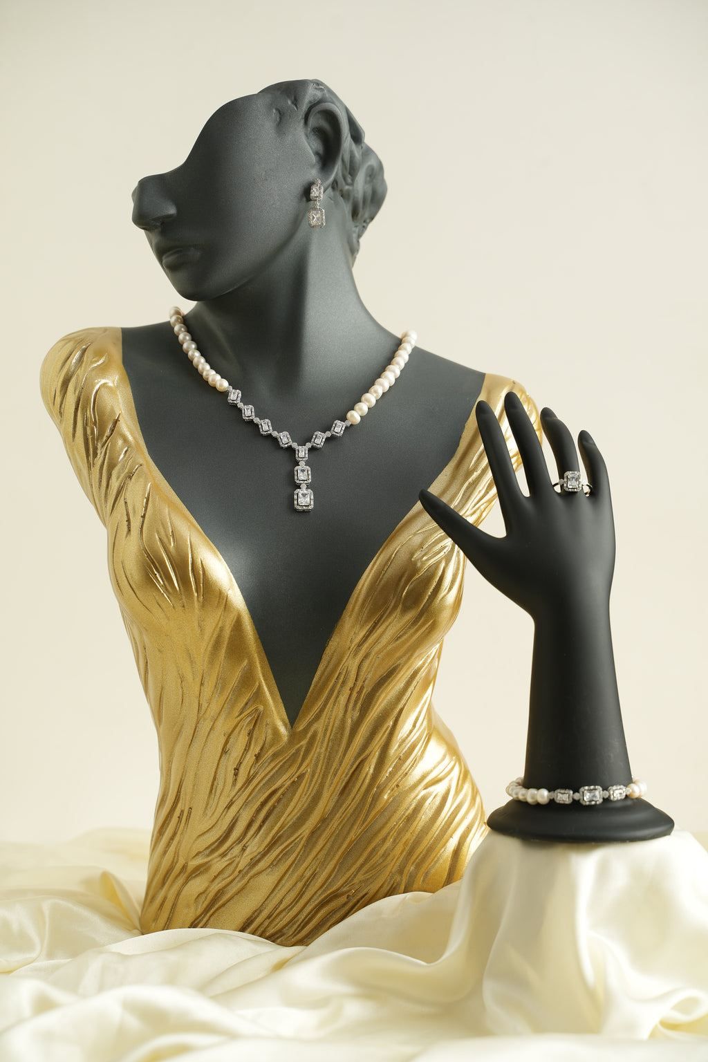 GÜMÜŞ İNCİ SET - ROSE 206