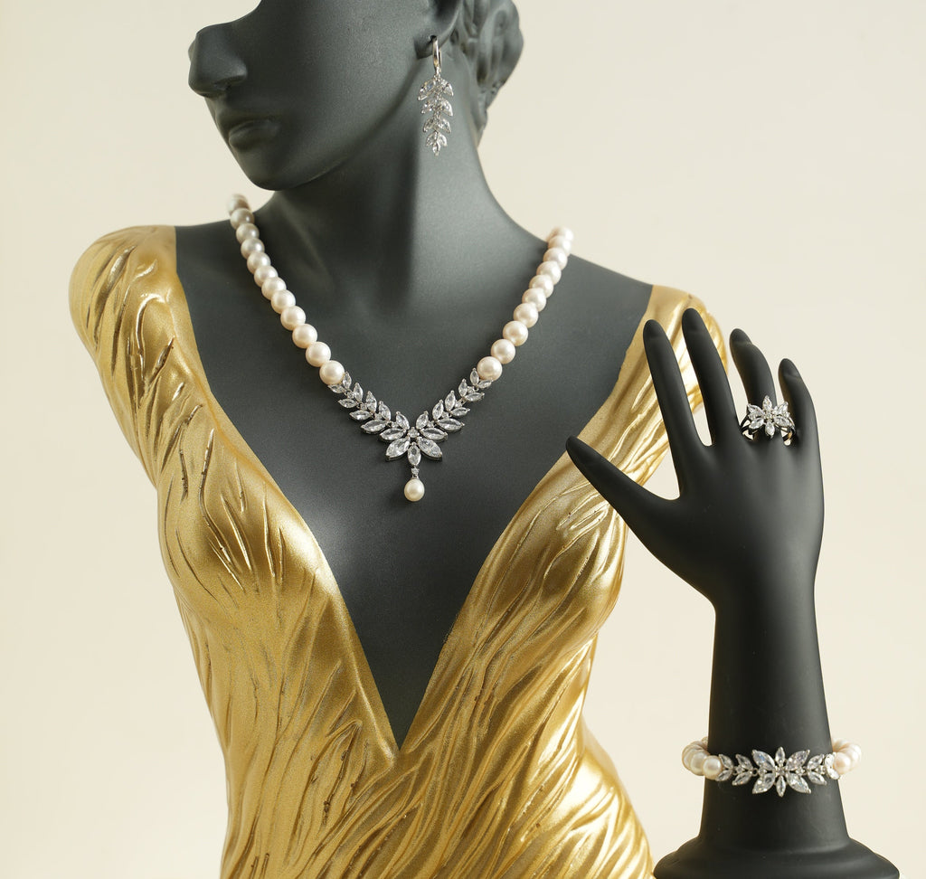 GÜMÜŞ İNCİ SET - ROSE 207