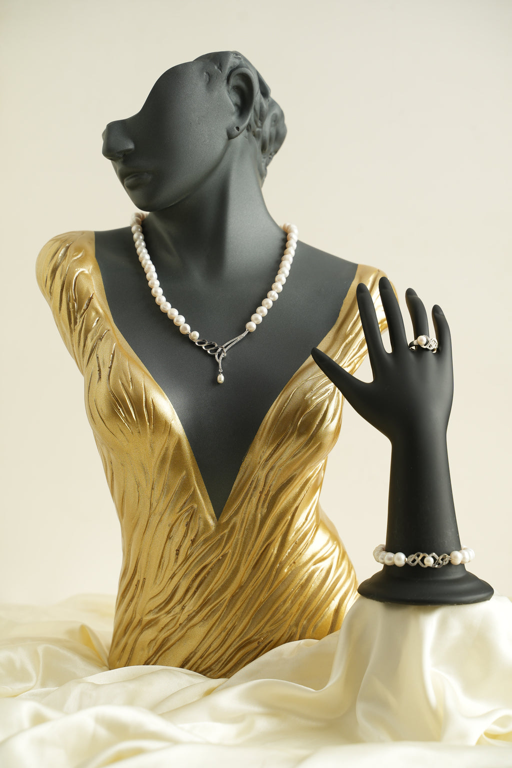 GÜMÜŞ İNCİ SET - ROSE 208