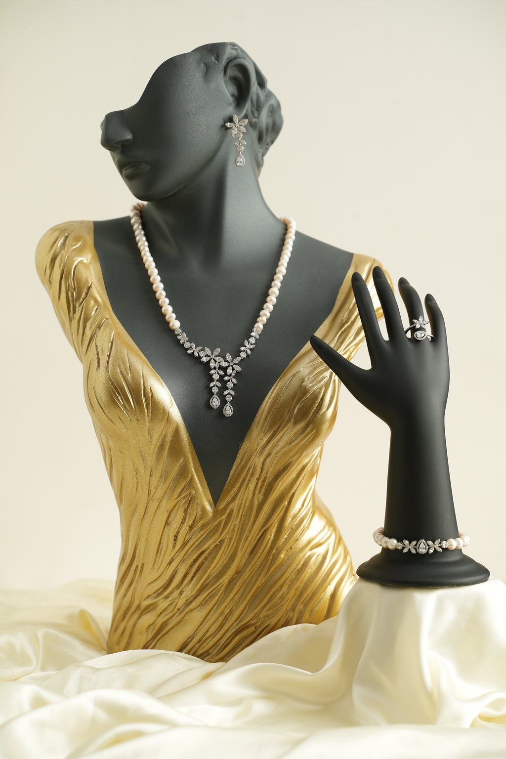 GÜMÜŞ İNCİ SET - ROSE 209