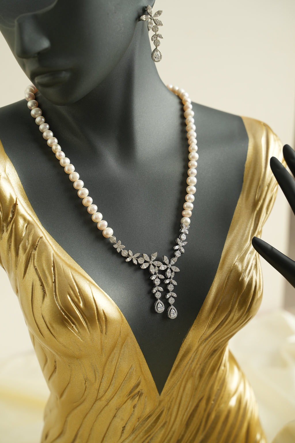 GÜMÜŞ İNCİ SET - ROSE 209