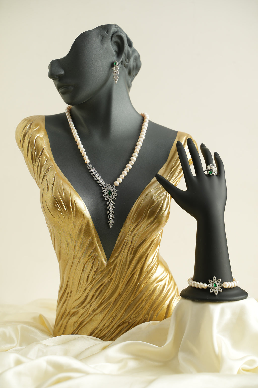 GÜMÜŞ İNCİ SET - ROSE 210