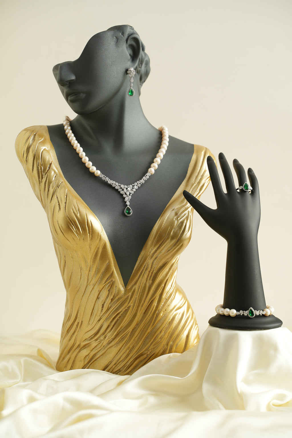 GÜMÜŞ İNCİ SET - ROSE 214