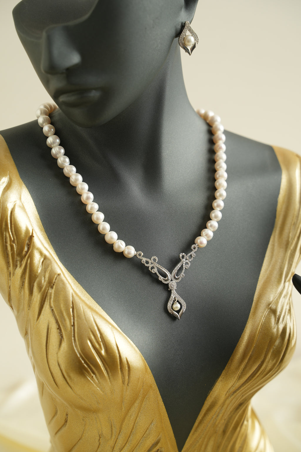 GÜMÜŞ İNCİ SET - ROSE 215