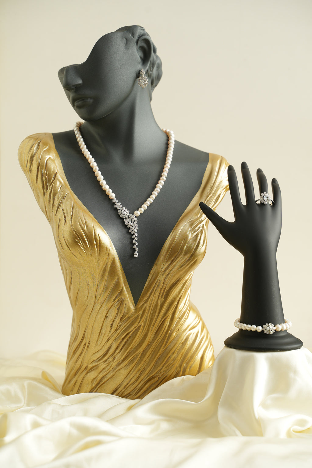 GÜMÜŞ İNCİ SET - ROSE 217