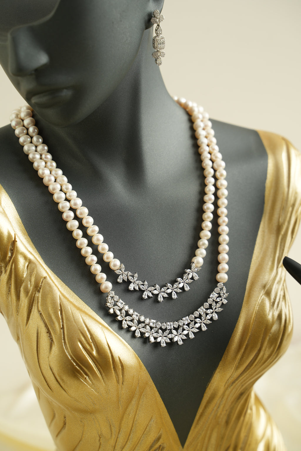 GÜMÜŞ İNCİ SET - ROSE 222