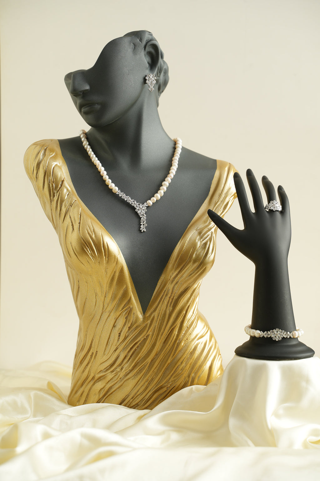 GÜMÜŞ İNCİ SET - ROSE 223