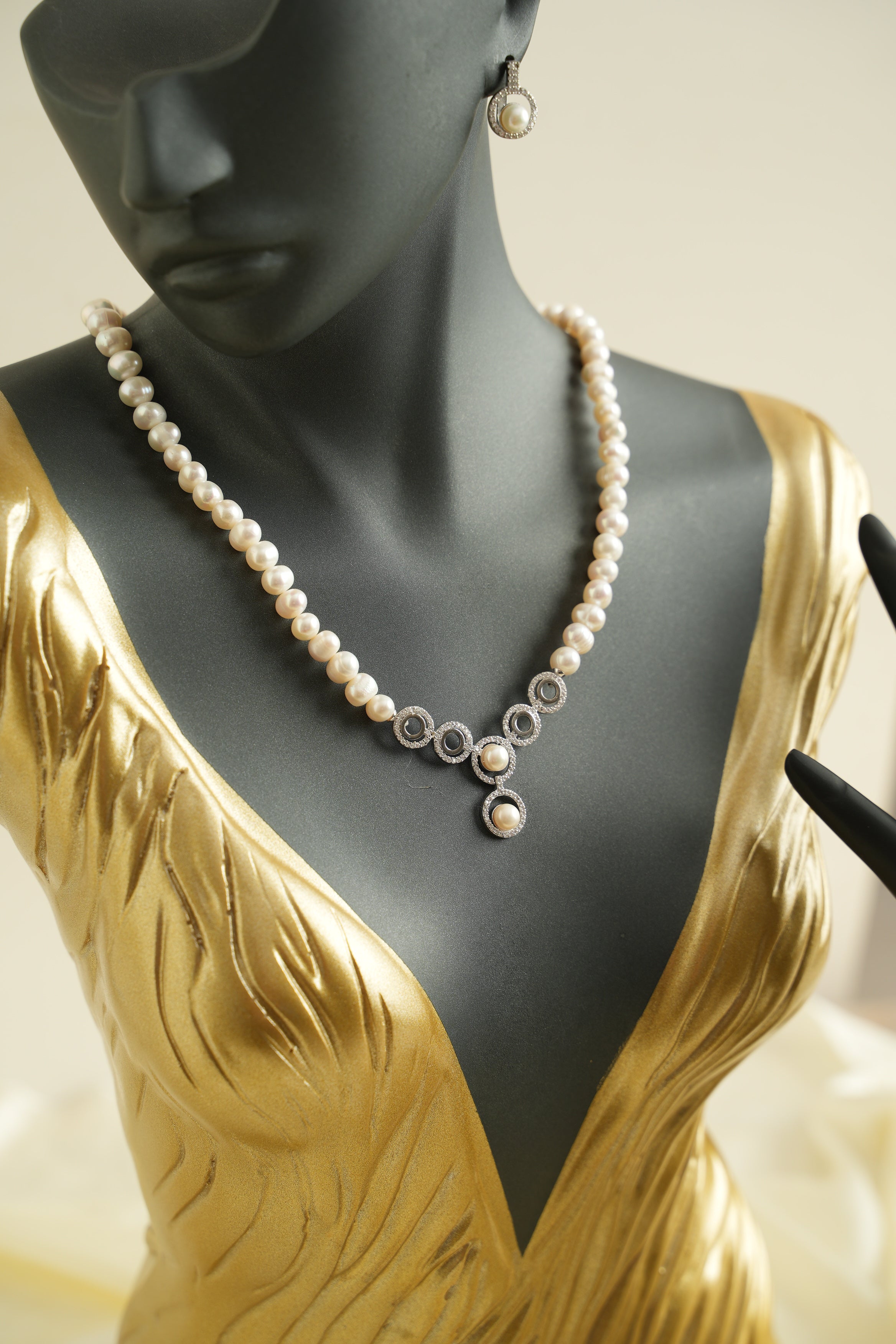 GÜMÜŞ İNCİ SET - ROSE 226