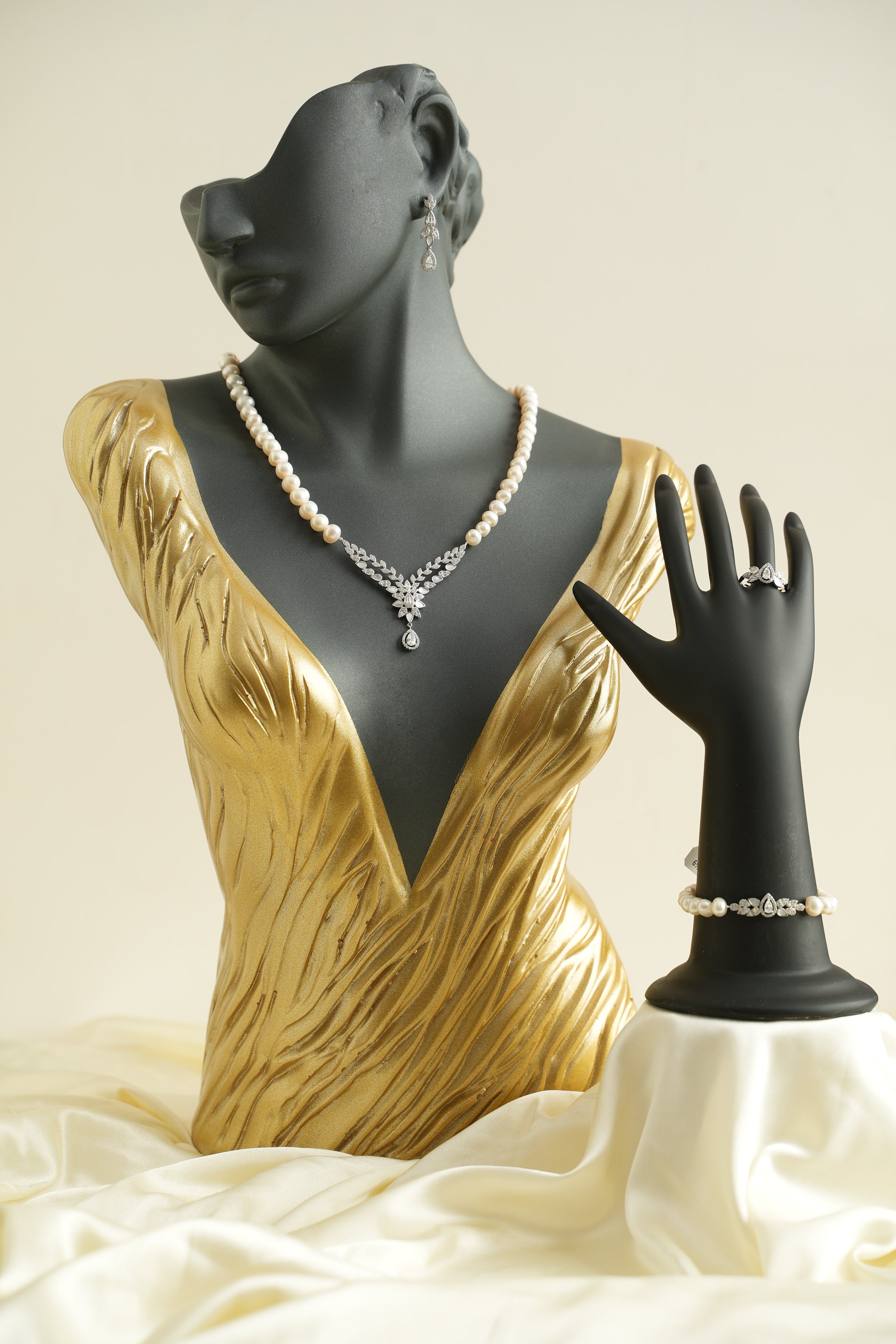 GÜMÜŞ İNCİ SET - ROSE 229