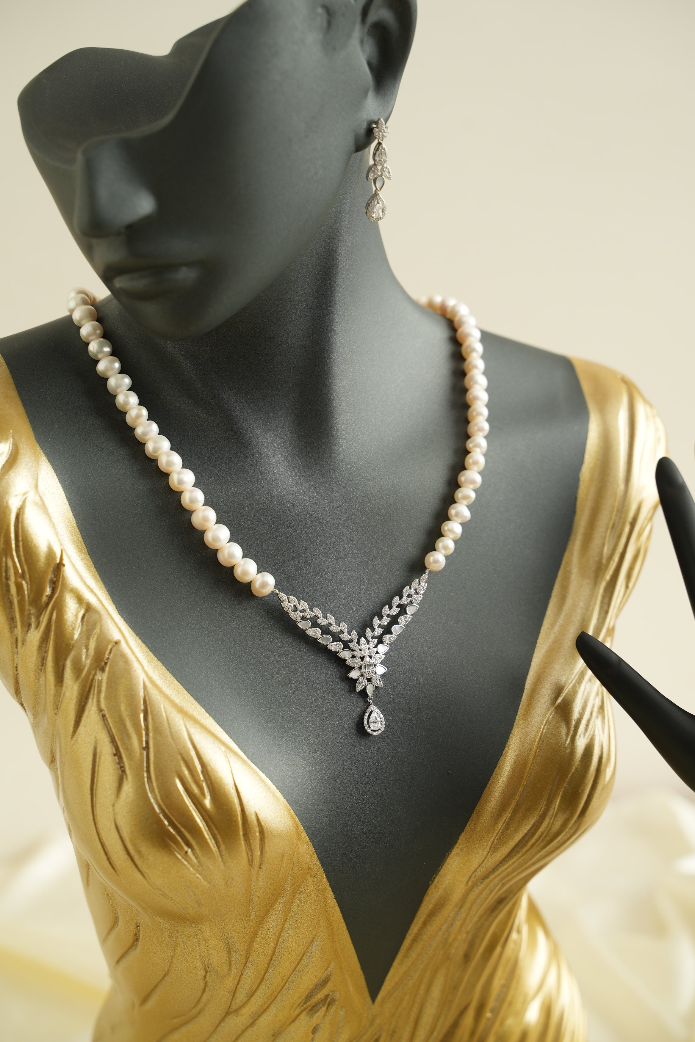 GÜMÜŞ İNCİ SET - ROSE 229