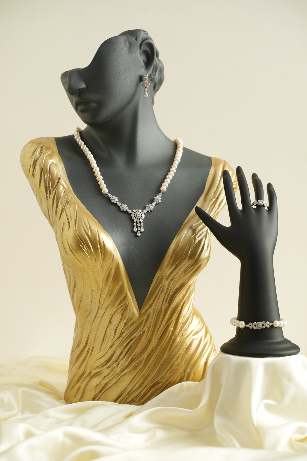 GÜMÜŞ İNCİ SET - ROSE 231