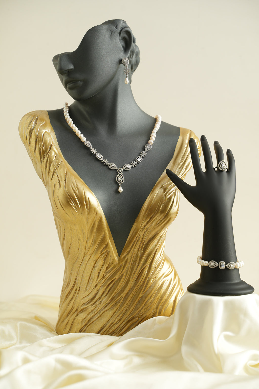 GÜMÜŞ İNCİ SET - ROSE 232