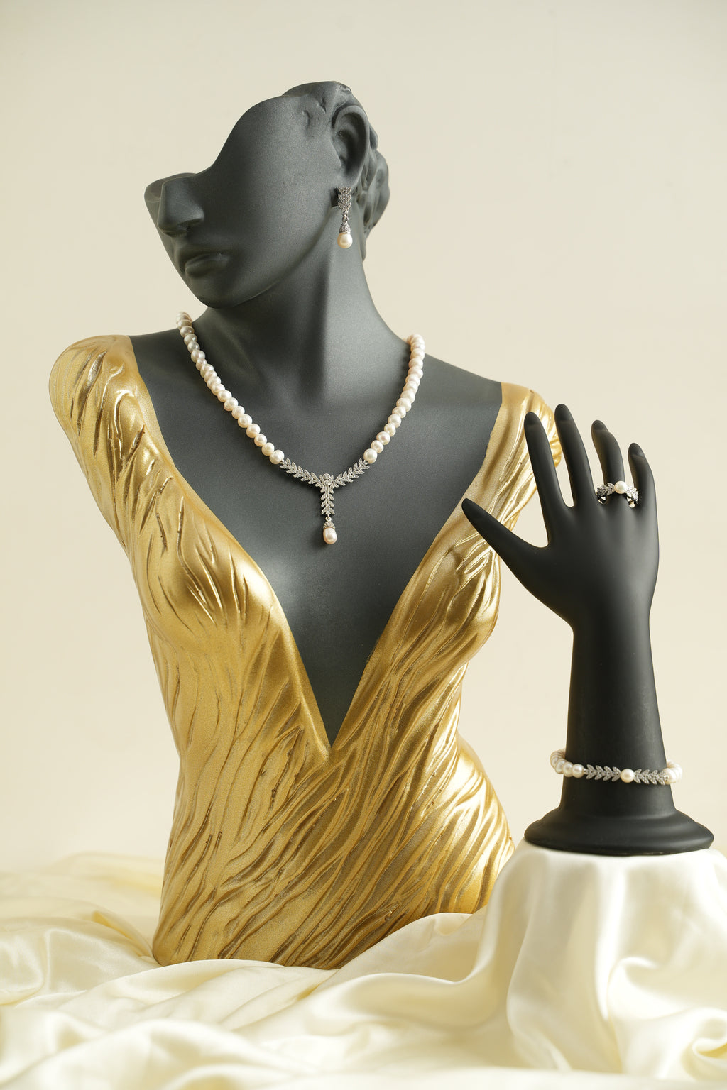 GÜMÜŞ İNCİ SET - ROSE 234