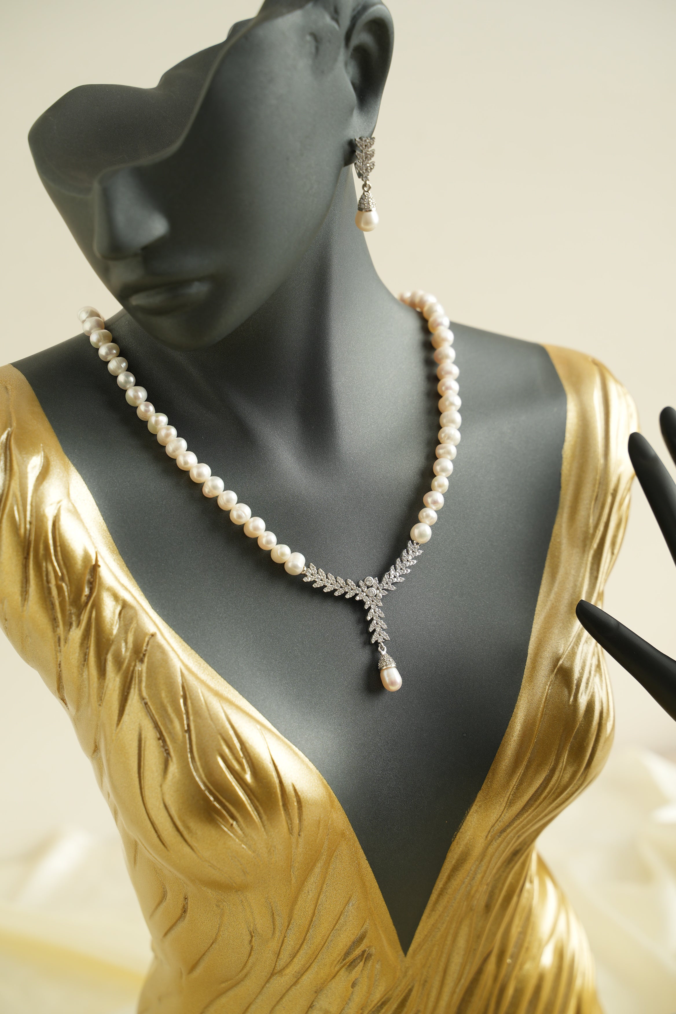 GÜMÜŞ İNCİ SET - ROSE 234