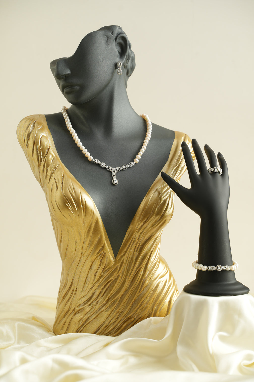 GÜMÜŞ İNCİ SET - ROSE 235