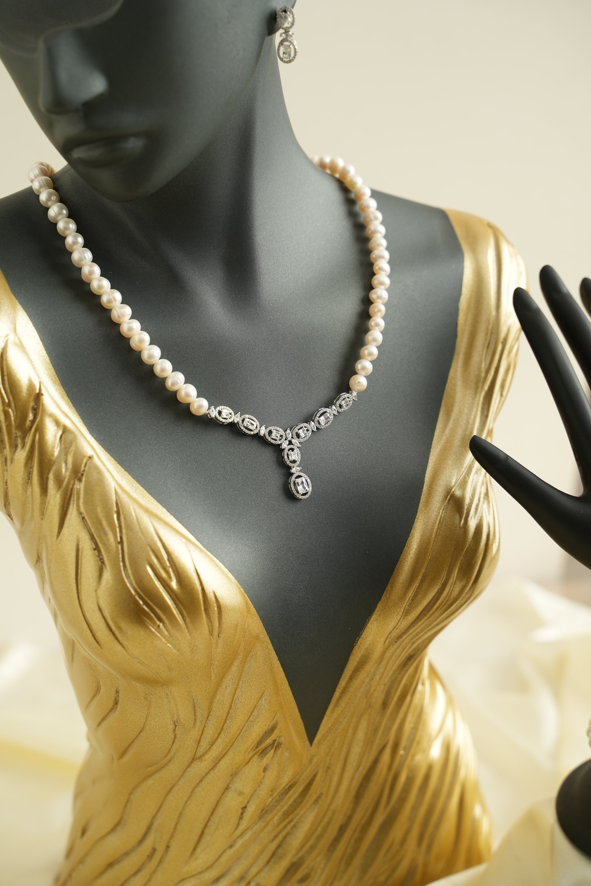 GÜMÜŞ İNCİ SET - ROSE 235