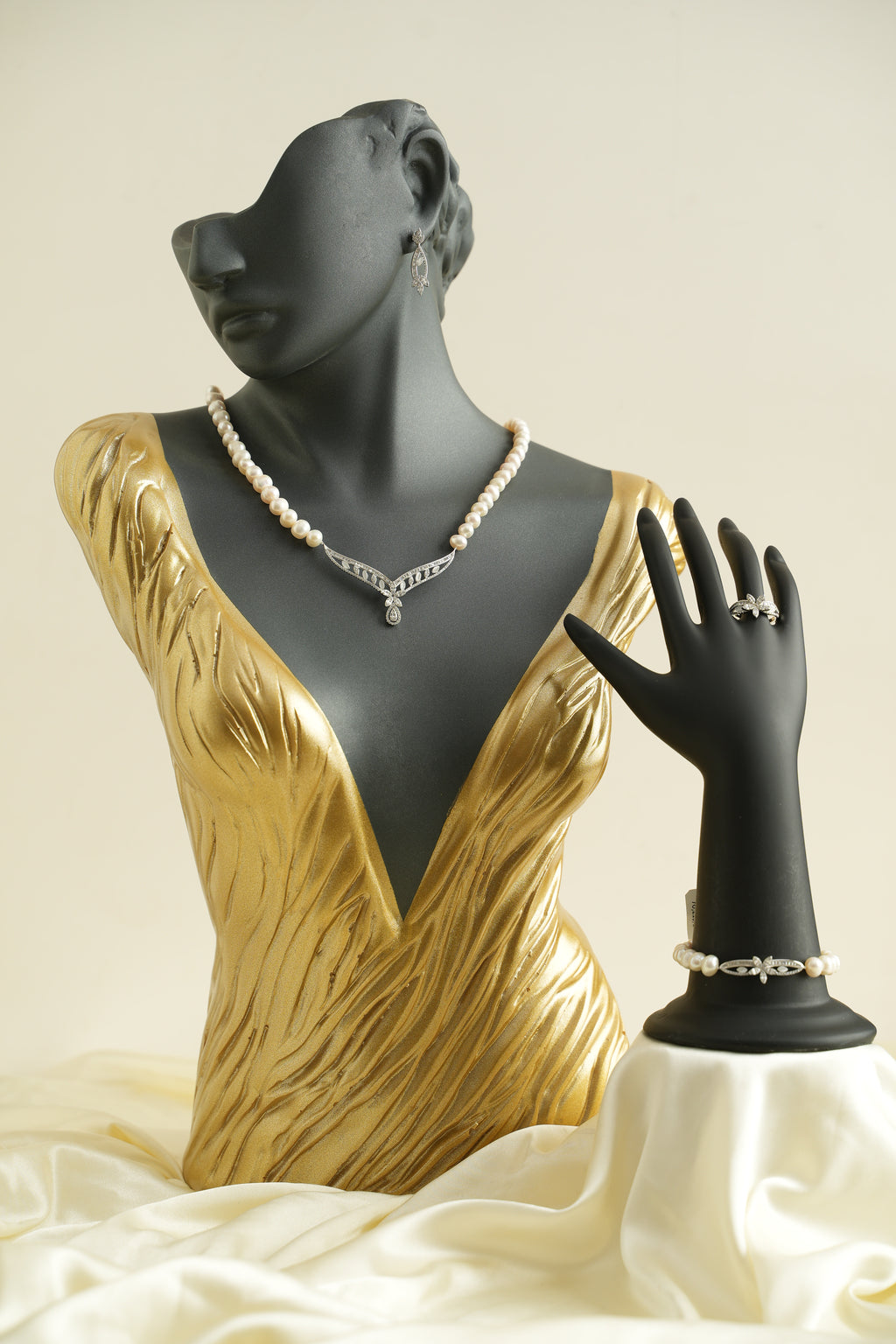 GÜMÜŞ İNCİ SET - ROSE 237