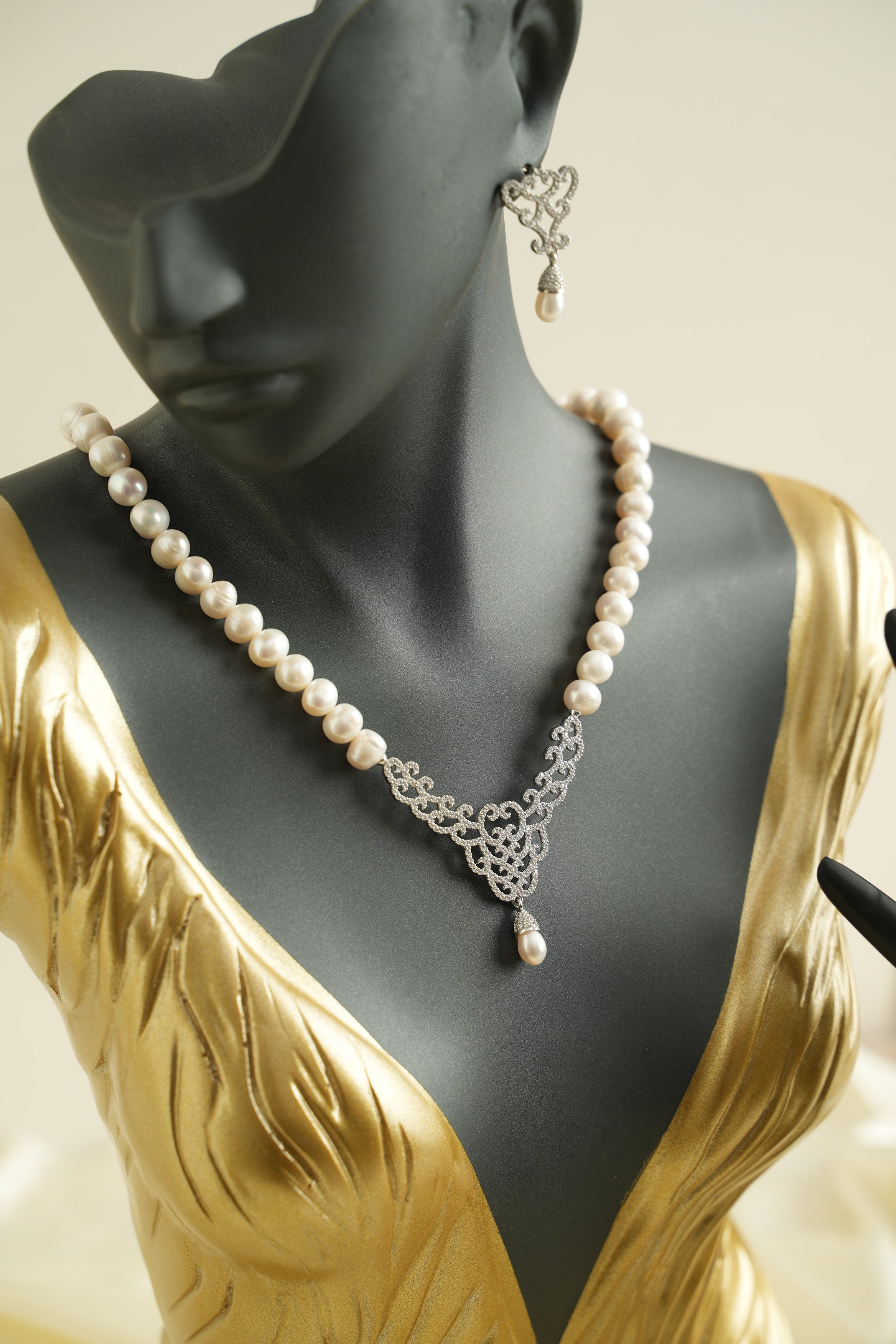 GÜMÜŞ İNCİ SET - ROSE 238