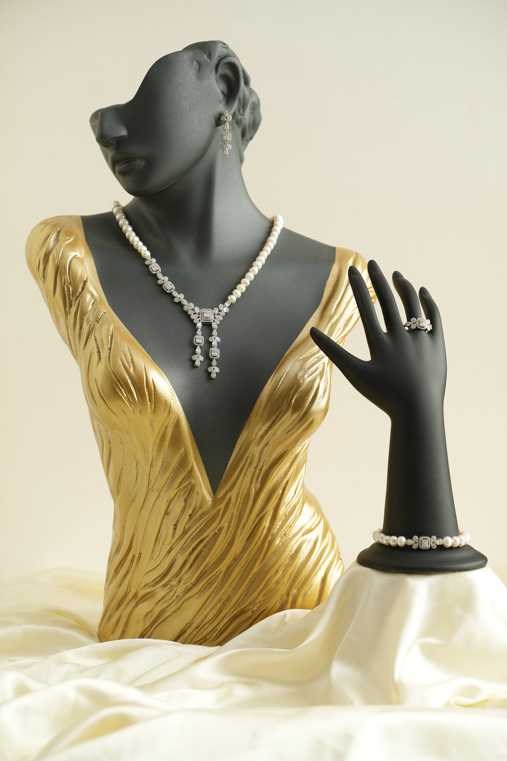 GÜMÜŞ İNCİ SET - ROSE 242