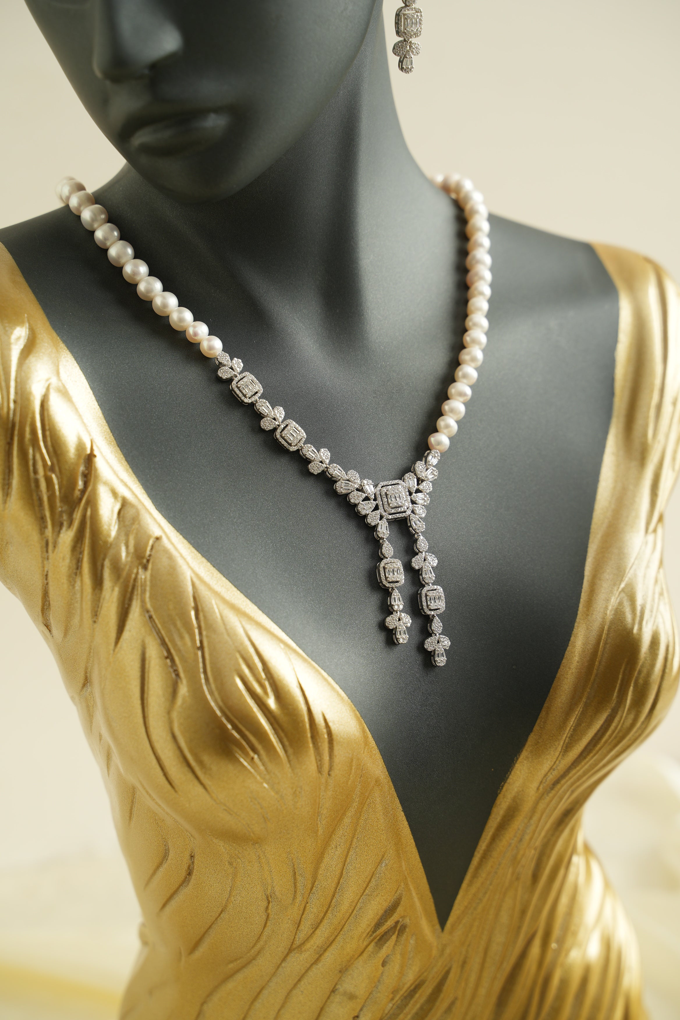 GÜMÜŞ İNCİ SET - ROSE 242