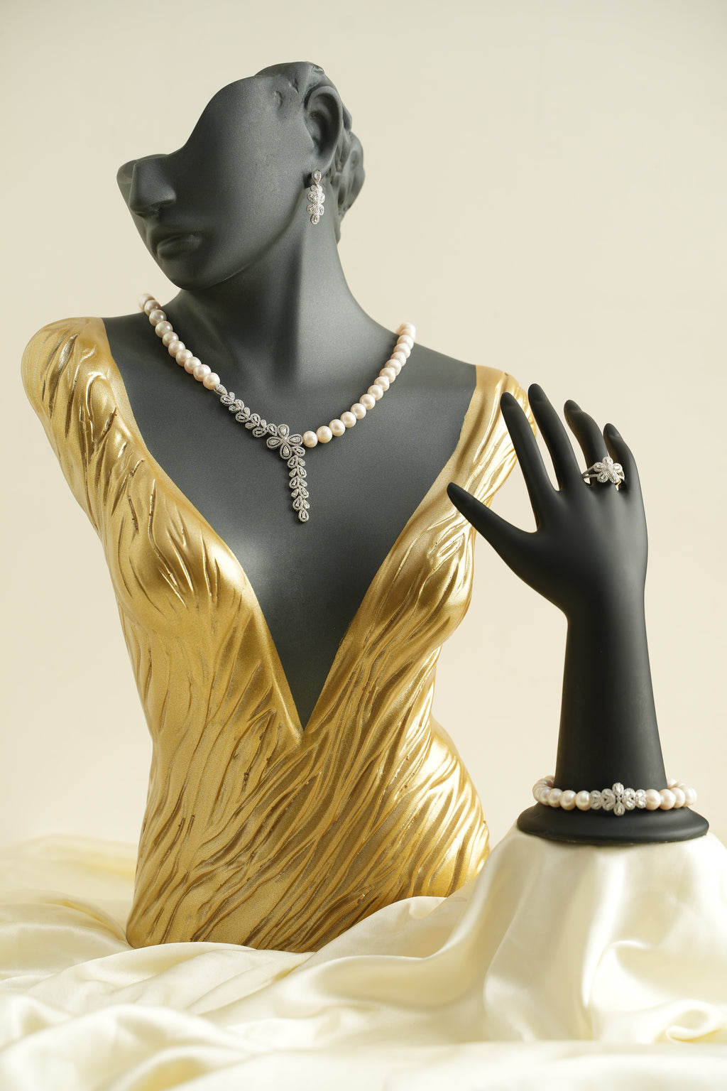 GÜMÜŞ İNCİ SET - ROSE 244