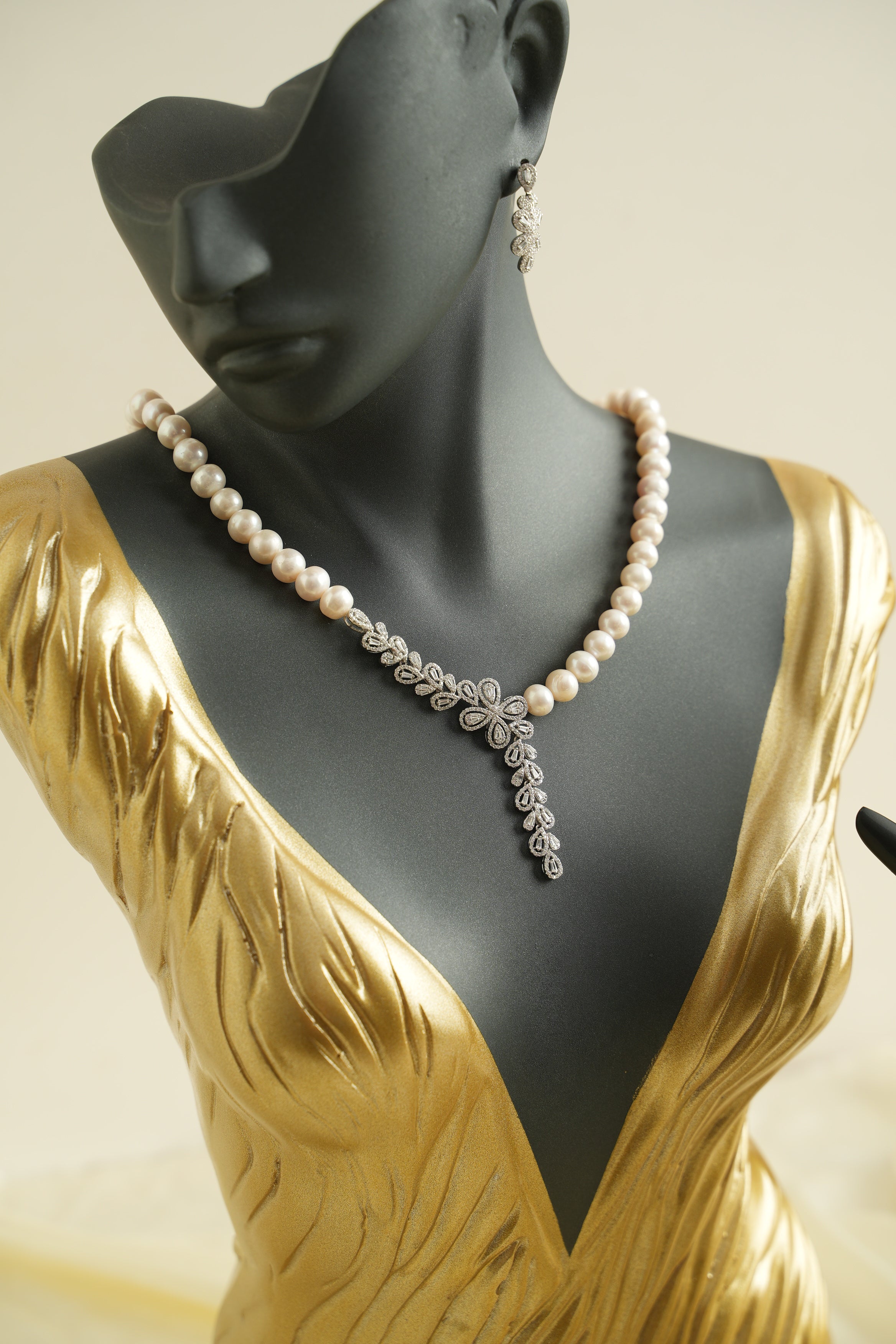 GÜMÜŞ İNCİ SET - ROSE 244