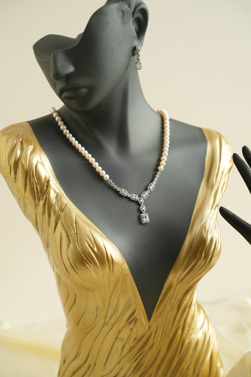 GÜMÜŞ İNCİ SET - ROSE 245