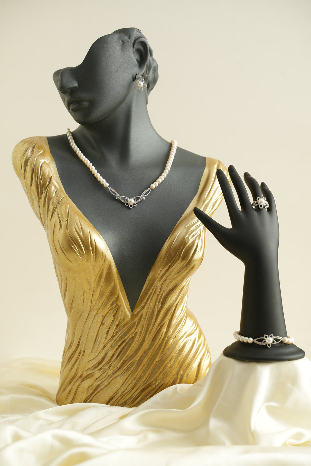 GÜMÜŞ İNCİ SET - ROSE 246