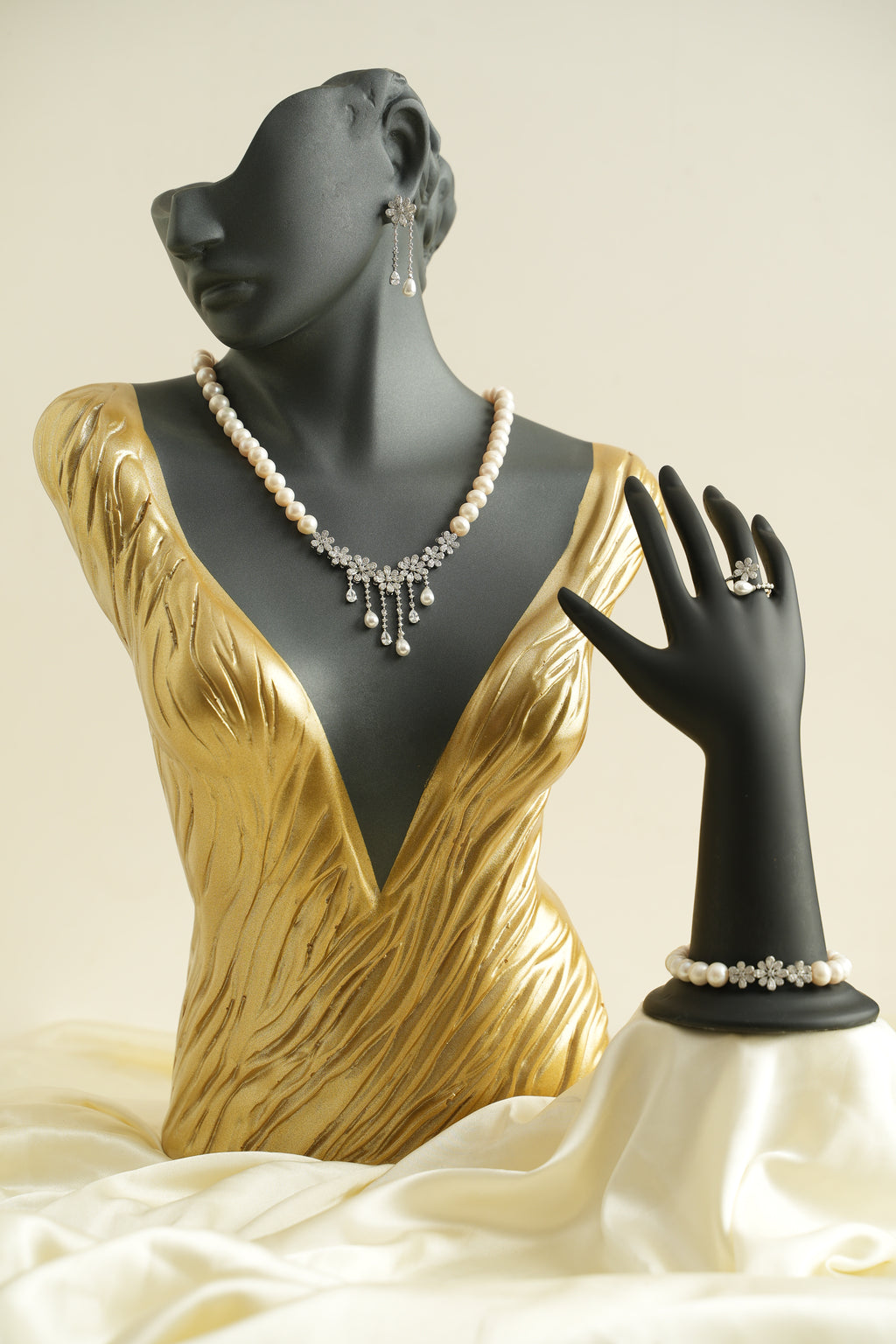 GÜMÜŞ İNCİ SET - ROSE 248