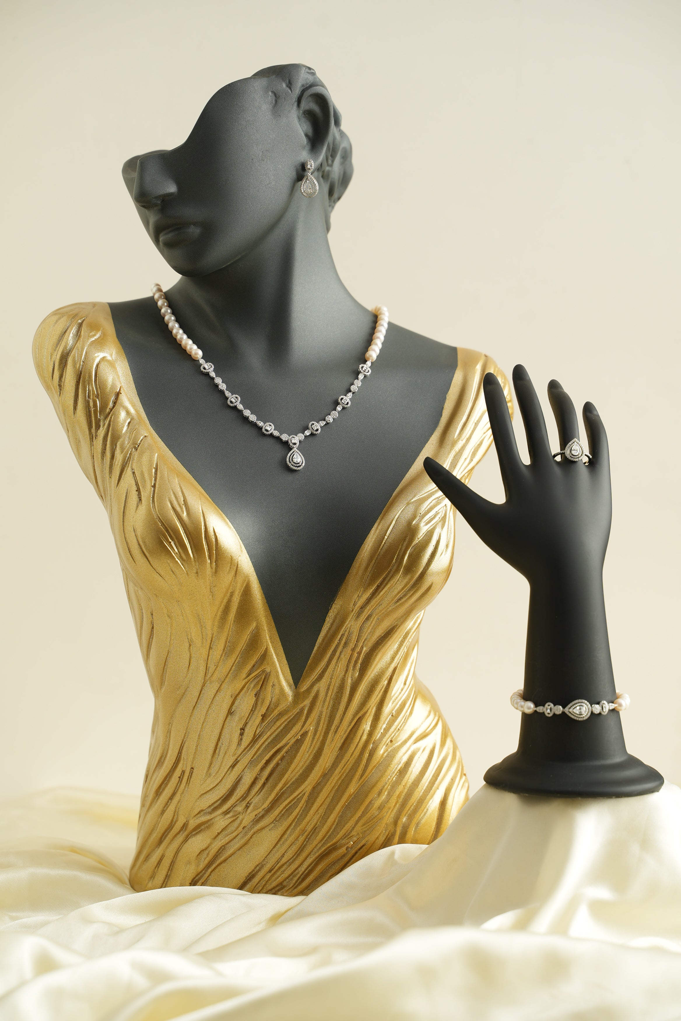 GÜMÜŞ İNCİ SET - ROSE 252