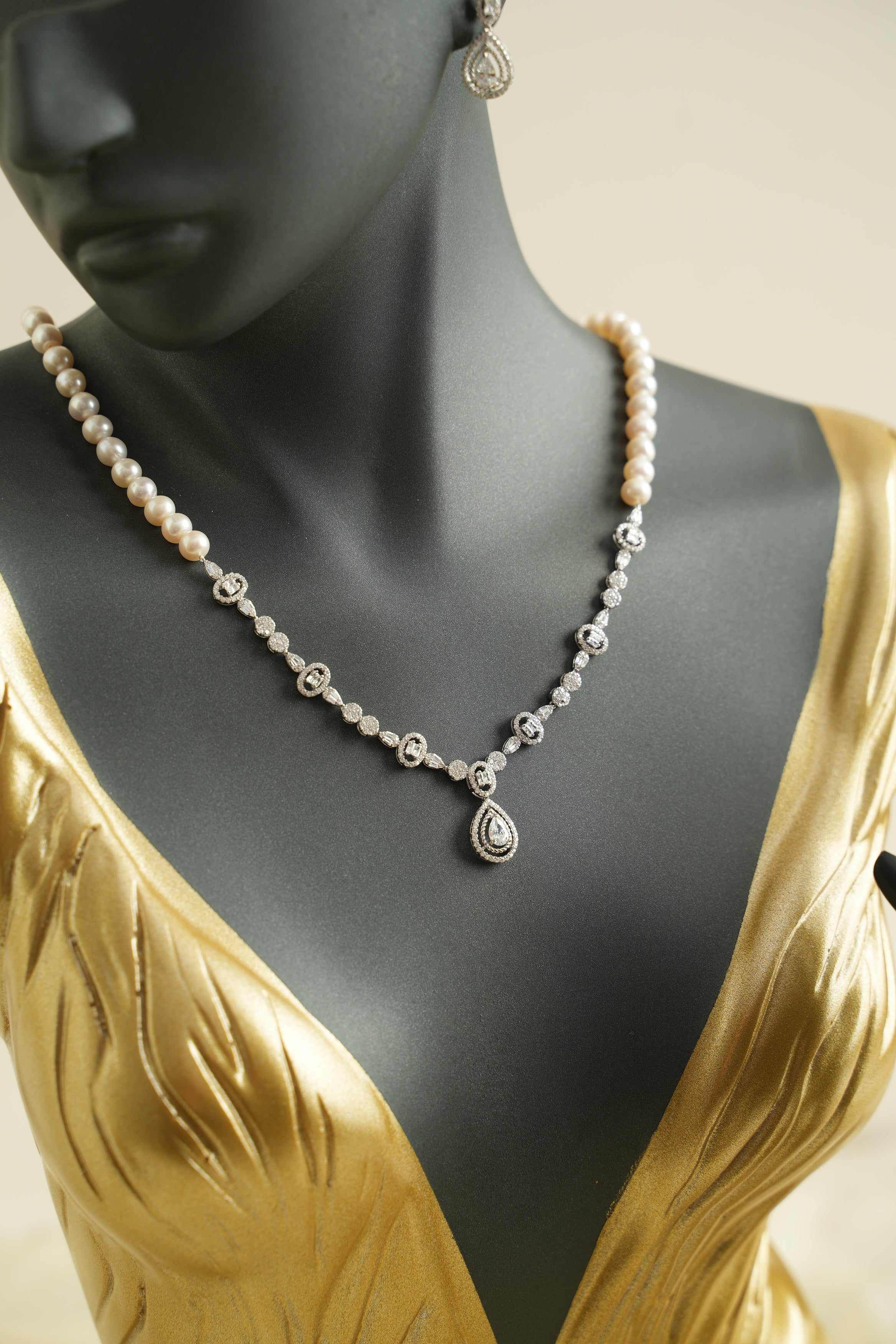 GÜMÜŞ İNCİ SET - ROSE 252