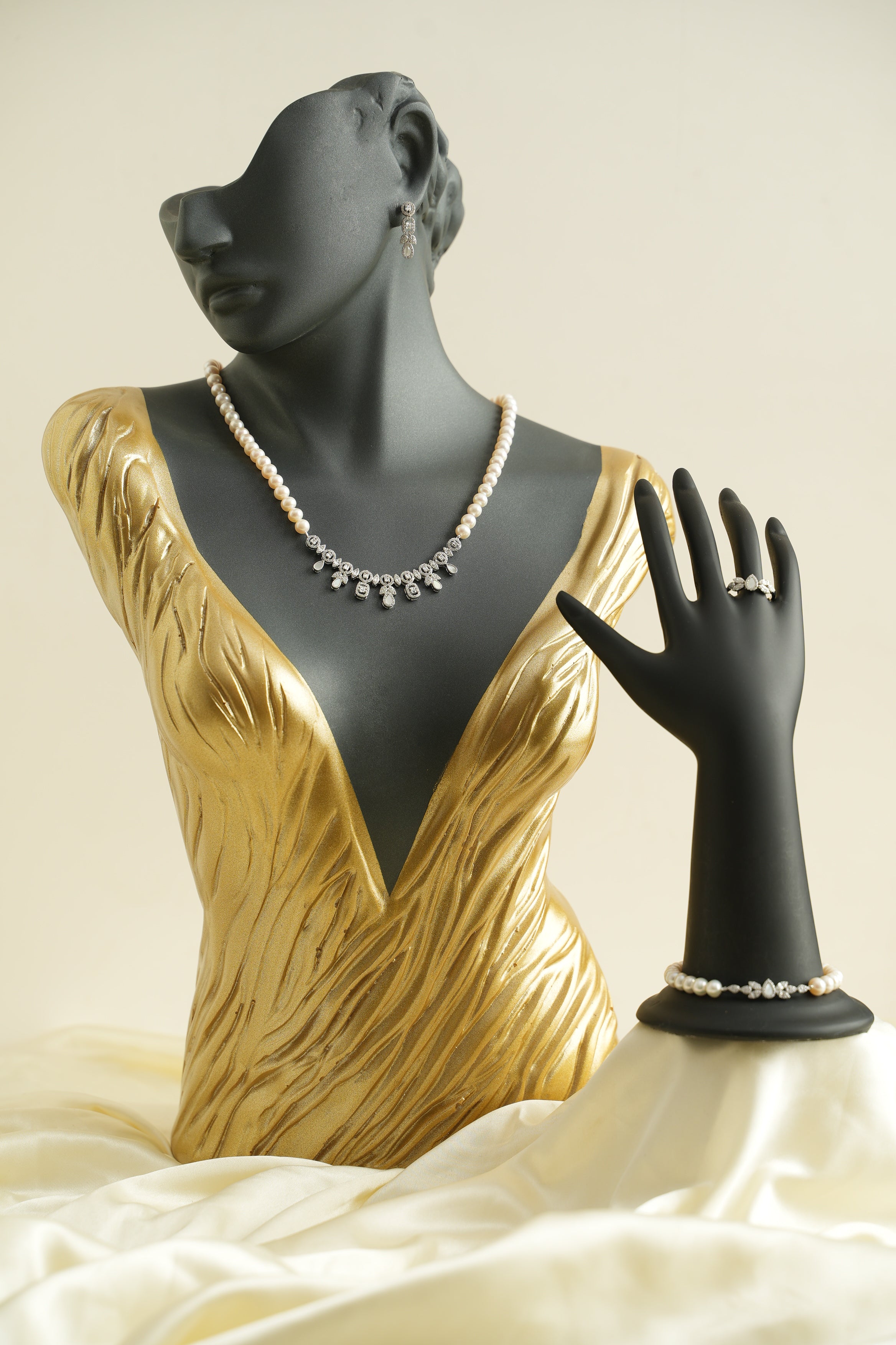 GÜMÜŞ İNCİ SET - ROSE 255