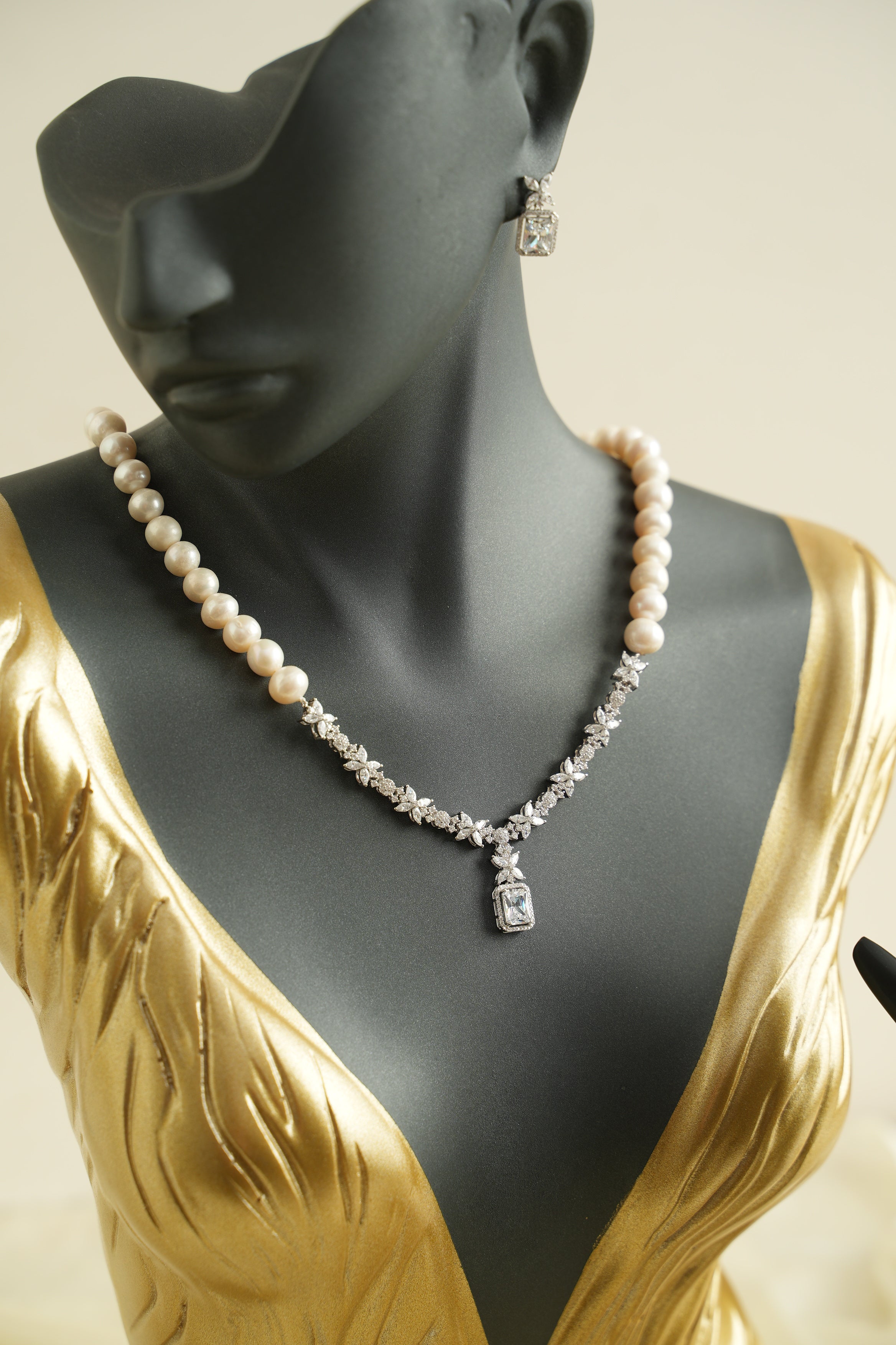 GÜMÜŞ İNCİ SET - ROSE 256