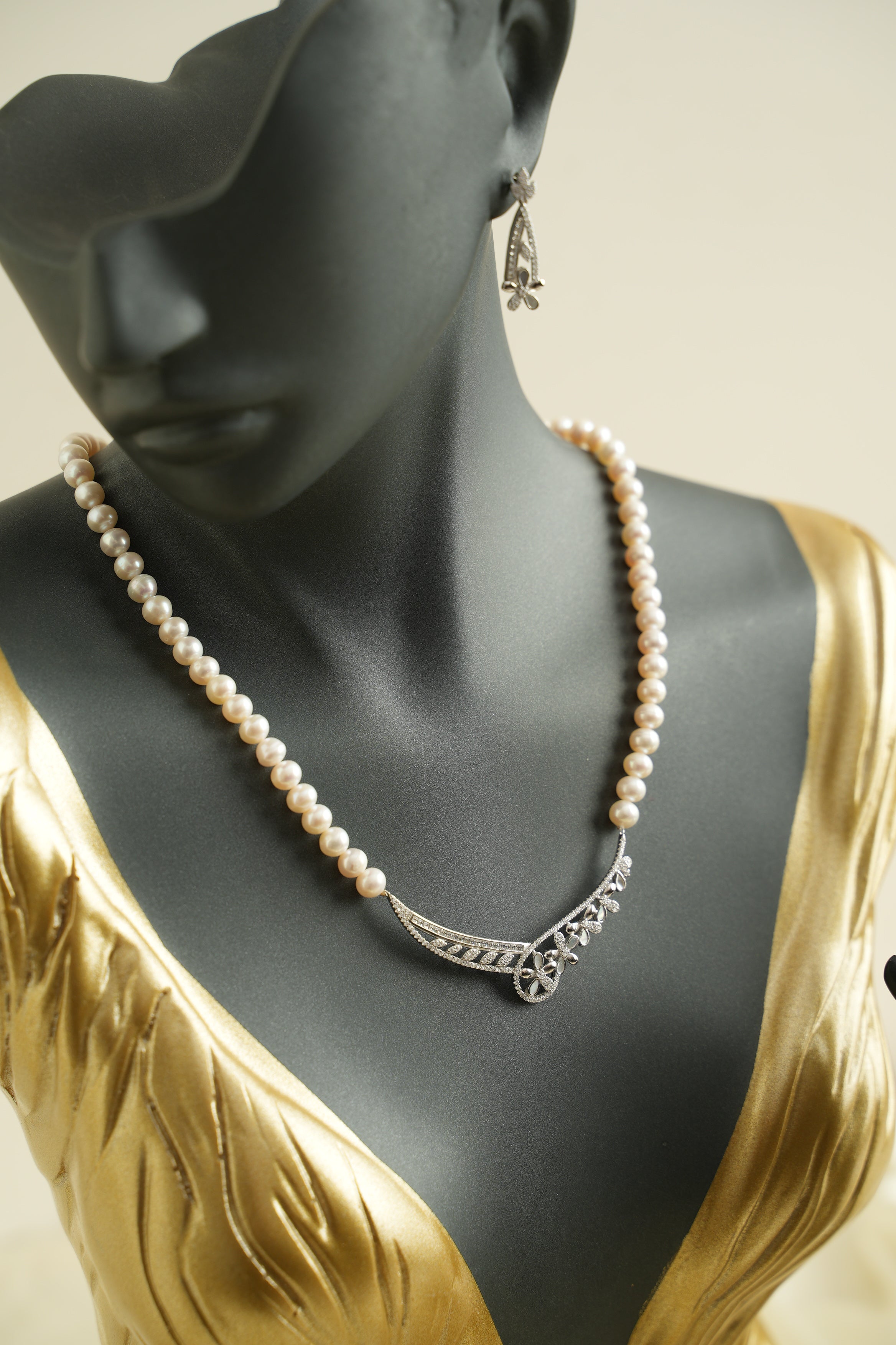 GÜMÜŞ İNCİ SET - ROSE 266