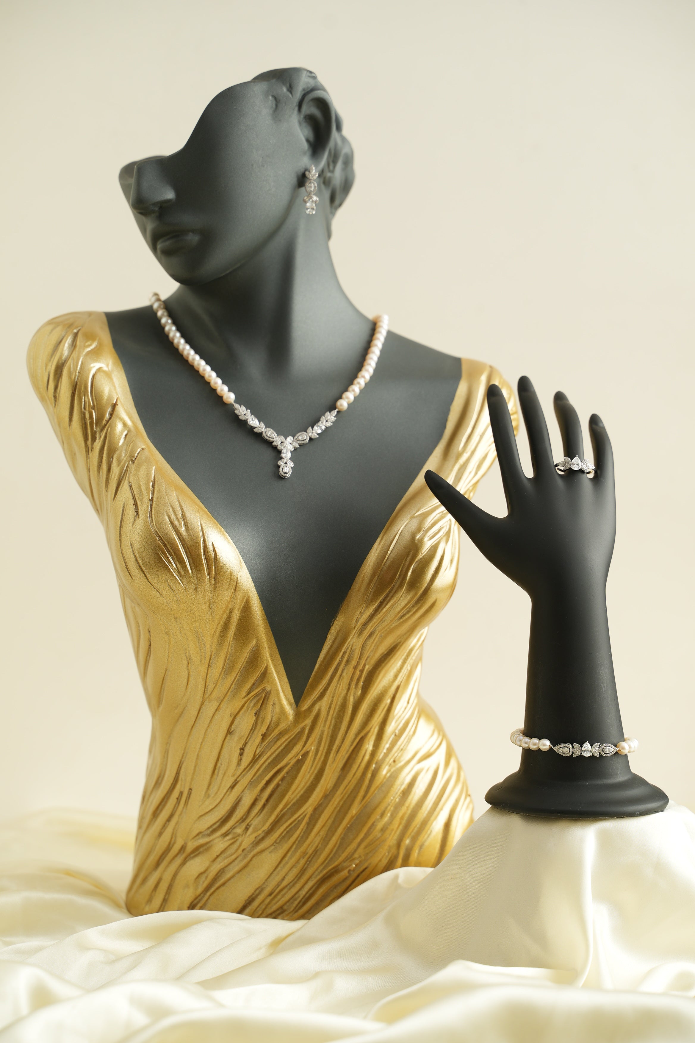 GÜMÜŞ İNCİ SET - ROSE 271