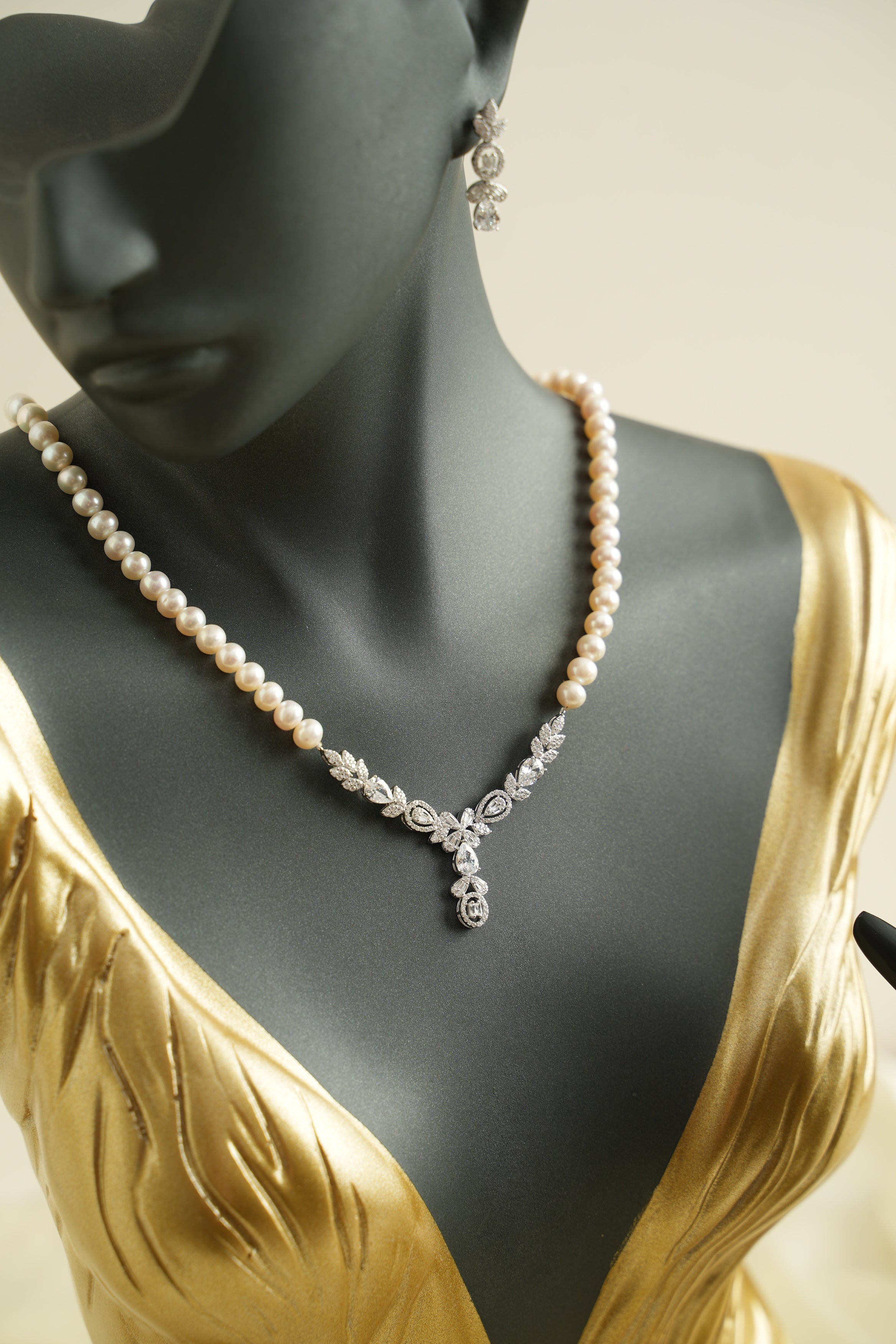 GÜMÜŞ İNCİ SET - ROSE 271