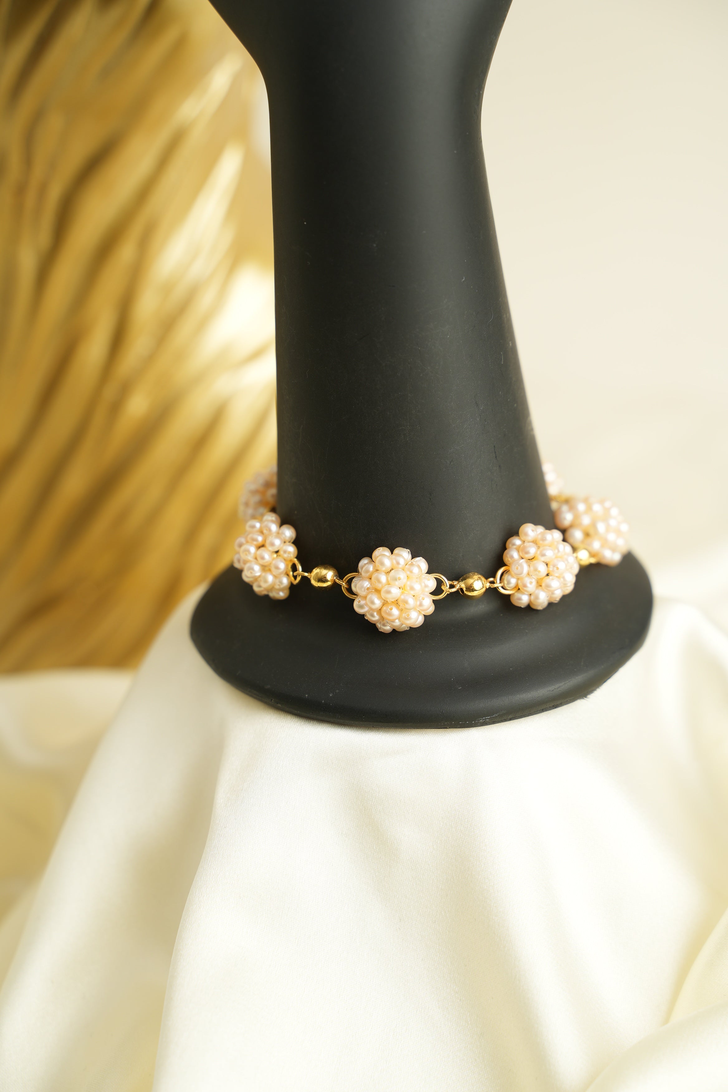 ALTIN YALDIZLI GÜMÜŞ PRENSES İNCİ SET - ROSE 101