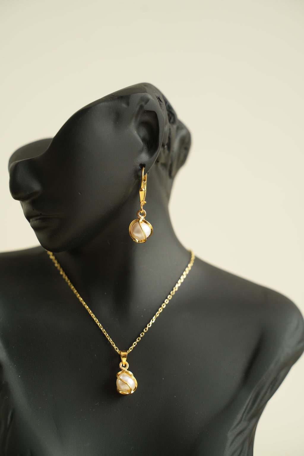 ALTIN YALDIZLI GÜMÜŞ İNCİ MASALI 3´LÜ SET - ROSE 109